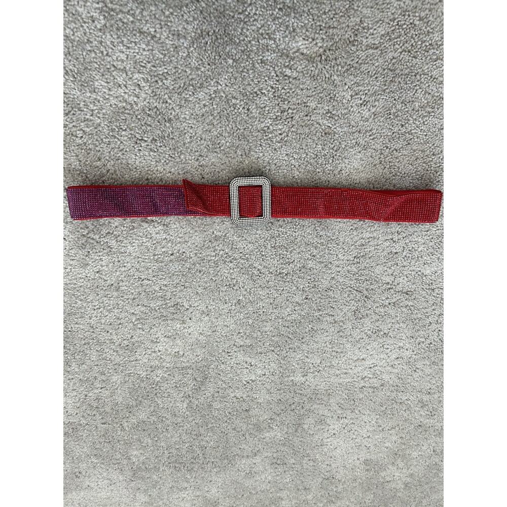 Benedetta Bruzziches Elegant Red Strass Venus Belt NWOT